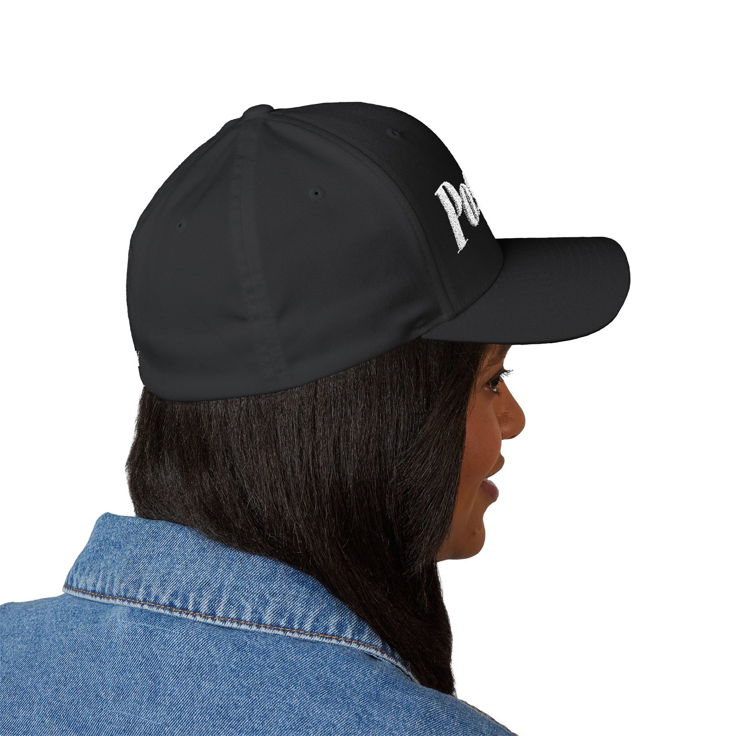 Poshyolo Embroidered Baseball Cap — Luxe Streetwear Black Hat