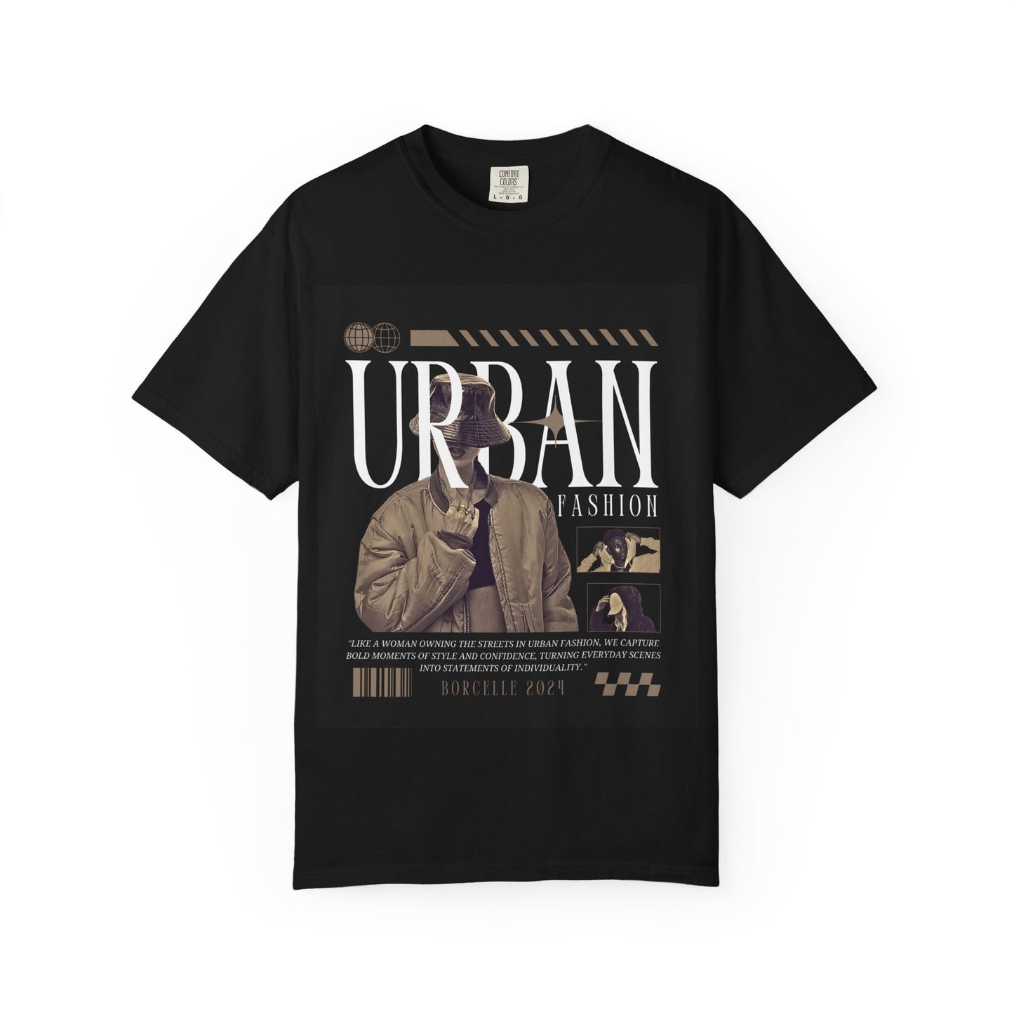 Urban Fashion Graphic Tee — "Poshyolo" Back Print